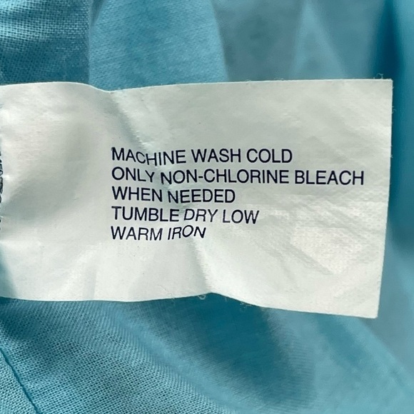 Gap Dress Women Small Blue Teal Tie Dye Print V-Neck Halter Backless 100% Cotton - Picture 9 of 11